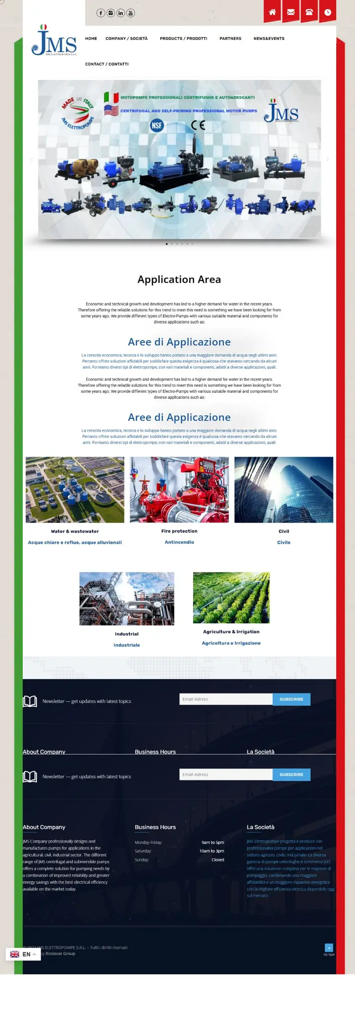 Website-Vorschau: JMS Elettropompe