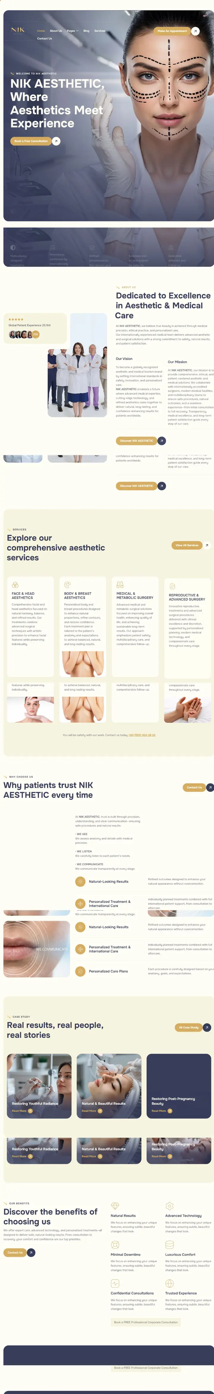 Website-Vorschau: NIK Aesthetic