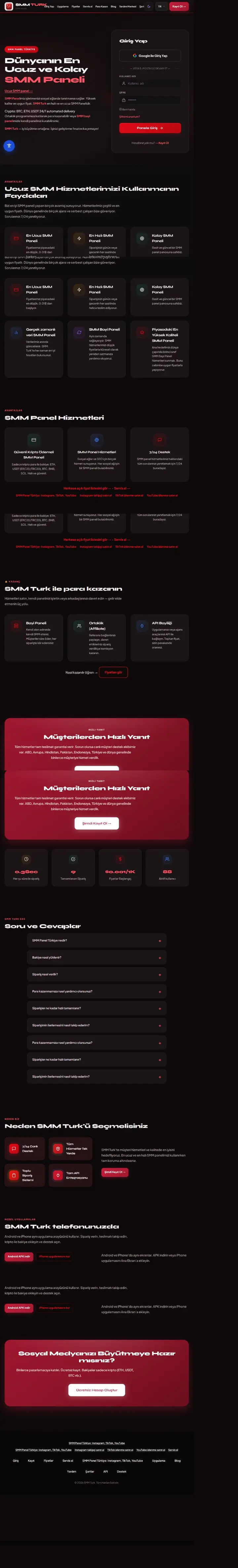 Website-Vorschau: SMM Turk